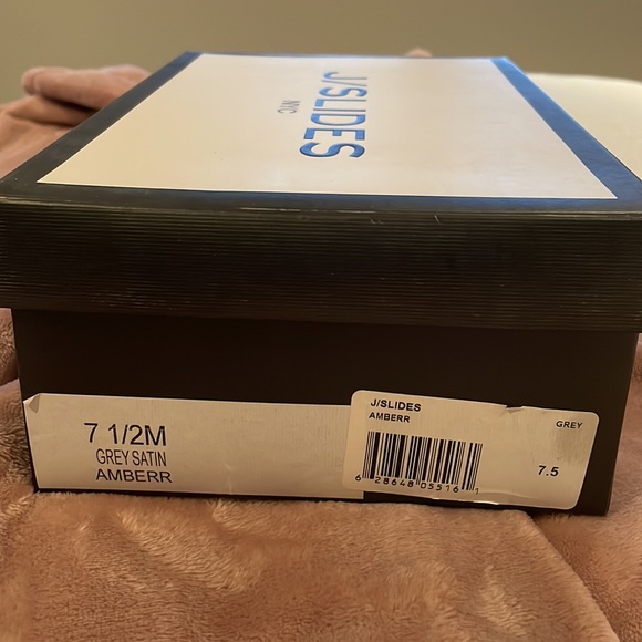 Grey satin J Slides NYC Sneakers - Picture 4 of 10
